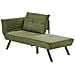 Chaise Longue Versione Sinistra Rocamadour Tessuto Verde - Foto miniatura 3