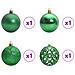 Set di Palle di Natale con 150 LED 61 pcs Multicolore Plastica - Foto miniatura 5