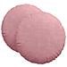 Cuscini per Seduta 2 pcs Rosa Ø 40 x 13 cm Velluto - Foto miniatura 1