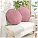 Cuscini per Seduta 2 pcs Rosa Ø 40 x 13 cm Velluto - Foto miniatura 2