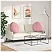 Cuscini per Seduta 2 pcs Rosa Ø 40 x 13 cm Velluto - Foto miniatura 4