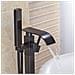 Rubinetto per vasca da bagno indipendente, Blackswan, tipo M17, modello nero anticato, misura 100 cm - Foto miniatura 4