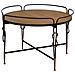 Tavolino In Legno E Metallo Nero 78x78x53h Cm - Foto miniatura 1