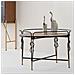Tavolino In Legno E Metallo Nero 78x78x53h Cm - Foto miniatura 2