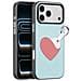 Cover per iPhone 17 Pro - PC+Pelle /PU, Blu, Con Anillo - Foto miniatura 1