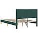 Struttura del letto Verde Scuro 120 x 190 cm Tessuto - Foto miniatura 6