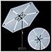 Parasol da Giardino con Luci LED 270 x 270 cm Poliestere - Foto miniatura 4