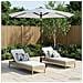 Parasol da Giardino con Luci LED 270 x 270 cm Poliestere - Foto miniatura 5