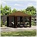 Gazebo da giardino con pareti laterali 3 x 3 m Tortora - Foto miniatura 2