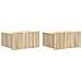 Mobiletto da notte a muro 2 pcs Rovere Sonoma 49 x 34,5 x 24 cm - Foto miniatura 1