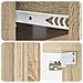 Mobiletto da notte a muro 2 pcs Rovere Sonoma 49 x 34,5 x 24 cm - Foto miniatura 8
