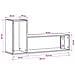 Mobile TV 100 x 30 x 50 cm Rovere Nero Legno ingegnerizzato - Foto miniatura 7