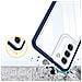 Trasparente Samsung Galaxy S21 + 5g (s21 Plus 5g) Custodia 3 In 1 Con Cornice, Cover In Gel, Blu - Foto miniatura 1