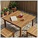 Piano del tavolo 80 x 80 x 3,5 cm Quadrato Legno di teak solido - Foto miniatura 2