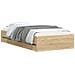 Telaio del letto con storage Rovere Sonoma Legno ingegnerizzato - Foto miniatura 1