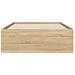 Telaio del letto con storage Rovere Sonoma Legno ingegnerizzato - Foto miniatura 6