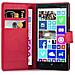 Custodia Compatibile Con Nokia Lumia 929 / 930 In Rosso Carminio - Coperchio Protettiva Con Chiusura Magnetica, Funzione Stand E Tasca Per Le Carte - Foto miniatura 2