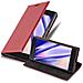 Custodia Compatibile Con Sony Xperia Xz / Xzs In Rosso Mela - Coperchio Protettiva Con Chiusura Magnetica, Funzione Stand E Tasca Per Le Carte - Foto miniatura 1