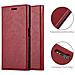 Custodia Compatibile Con Sony Xperia Xz / Xzs In Rosso Mela - Coperchio Protettiva Con Chiusura Magnetica, Funzione Stand E Tasca Per Le Carte - Foto miniatura 3
