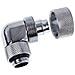 Eiszapfen 16/10mm Compression Fitting 90° Rotatable G1/4 - Chrome - Foto miniatura 2