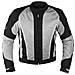 Giacca Mesh Traforato Traspirante Tessuto Tecnico Moto Touring Sport Grigio S - Foto miniatura 3