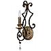 Applique Da Parete A 1 Candela Per Interni Bronzo Antico, E14 - Foto miniatura 2