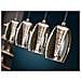 Sospensione A Soffitto A Led In Cristallo Integrato A 4 Luci Cromate - Foto miniatura 4