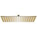 Testa Doccia a Pioggia Acciaio Inox 40x30 cm Rettangolare Oro - Foto miniatura 1