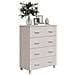 Credenza HAMAR Bianca 79x40x103,5 cm in Legno Massello di Pino - Foto miniatura 6