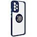 Cover Samsung Galaxy A33 5g Bimateria Anello Metallico Supporto Blu - Foto miniatura 5