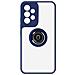 Cover Samsung Galaxy A33 5g Bimateria Anello Metallico Supporto Blu - Foto miniatura 1