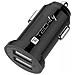 Mini Caricatore Da Auto 2 Porte Usb-a 17w / 3.4a Nero - Foto miniatura 1