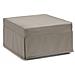 Letto Pieghevole Ancilla, Pouf Trasformabile In Letto Singolo, 100% Made In Italy, Pouf In Tessuto Da Soggiorno, Cm 80x80h45, Tortora - Foto miniatura 1