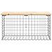 Panca Giardino Design Gabbione 83x31,5x42cm Legno Massello Pino - Foto miniatura 3