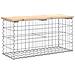 Panca Giardino Design Gabbione 83x31,5x42cm Legno Massello Pino - Foto miniatura 1