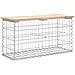 Panca Giardino Design Gabbione 83x31,5x42cm Legno Massello Pino - Foto miniatura 7