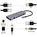 Hub di Interfaccia A-CM-COMBO5-05 USB 3.2 Gen 1 Type-C 5000 Mbit /s Colore Grigio - Foto miniatura 5