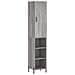 Credenza Grigio Sonoma 34,5x34x180 Cm In Legno Multistrato - Foto miniatura 2