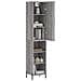 Credenza Grigio Sonoma 34,5x34x180 Cm In Legno Multistrato - Foto miniatura 3