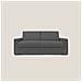 Nixon Divano letto matrimoniale con materasso 20 cm in tessuto impermeabile T03 200 cm (mat. 140x197) antracite - Foto miniatura 2