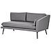 Divano Da Giardino 3 Posti Loretello Lato Sinistro Grigio - Foto miniatura 4