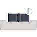 Cancello Battente 3x1,2m Giona + 2 Montanti Eifel H. 166cm Grigio - Foto miniatura 1