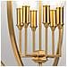 Lampadario Classico Corinne Acciaio Ottone Brunito 6 Luci E14 - Foto miniatura 5
