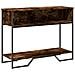 Tavolo Consolle Rovere Fumo 100x35x74,5 Cm In Truciolato - Foto miniatura 2