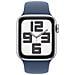Watch SE (Gen 2) 40mm GPS + Cellular Silver Aluminium Case con Cinturino Denim Sport Band Misura: S /M - Foto miniatura 1