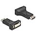 Adattatore Displayport 1.1 Maschio A Dvi Femmina Passivo Nero - Foto miniatura 1