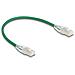 Cavo di rete RJ45 Cat. 6A maschio-maschio con chiusura curva U /FTP Slim da 0,3 m verde - Foto miniatura 1