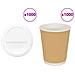 Tazze Da Caffè In Carta Con Coperchi 1000 Pz 8oz 200 Ml - Foto miniatura 1