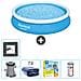 Piscina Fuori Terra - In Giro - 366x76 Cm - Blu - Include Accessori Coordinati Cb18 - Foto miniatura 1