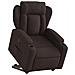 Lusso Casadino -  Poltrona Alzapersona Reclinante Elettrica Marrone Scuro Tessuto - Foto miniatura 2